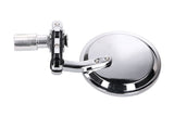 Mirror Set for handlebar ends chrome round