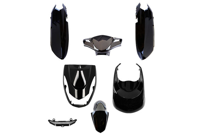 Karosskit 6 delar svart metallic Peugeot Kisbee