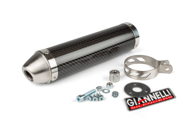 Avgasrör med dämpare Giannelli Enduro karbon Derbi Senda X-Treme