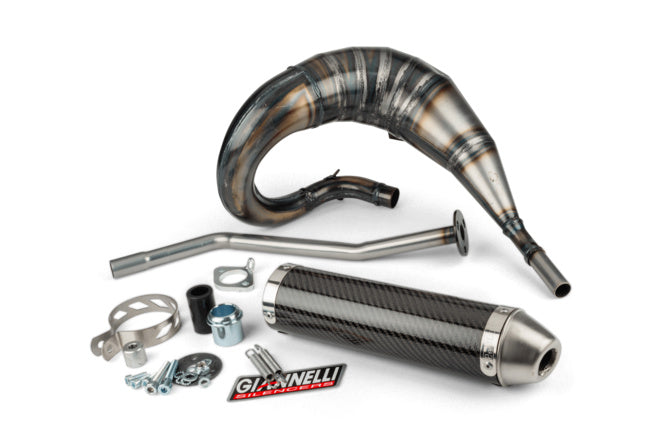 Avgasrör med dämpare Giannelli Enduro karbon Derbi Senda X-Treme
