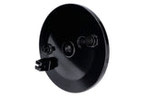 Rear Brake Plate with bore for brake light switch black Simson S51