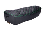 Seat Schmitt quilted black / green Simson S50/S51/S70