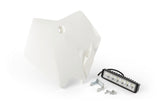 Front Number Plate KTM white with lamp