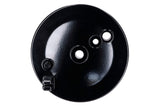 Rear Brake Plate with bore for brake light switch black Simson S51