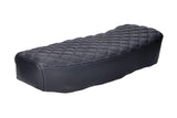 Seat Schmitt quilted black / grey Simson S50/S51/S70