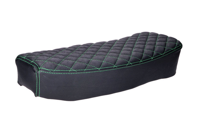 Säte Schmitt quilted svart / grön Simson S50/S51/S70