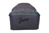 Seat Schmitt quilted black / green Simson S50/S51/S70
