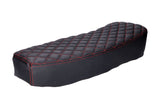 Seat Schmitt quilted black / red Simson S50/S51/S70