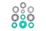 Ball Bearing Set metal cage C3 with FKM oil seals Schmitt Evolution with direction of twist Simson M500