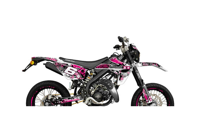 Grafik Kit Rieju MRT 2009 - 2021 Stage6 rosa / svart