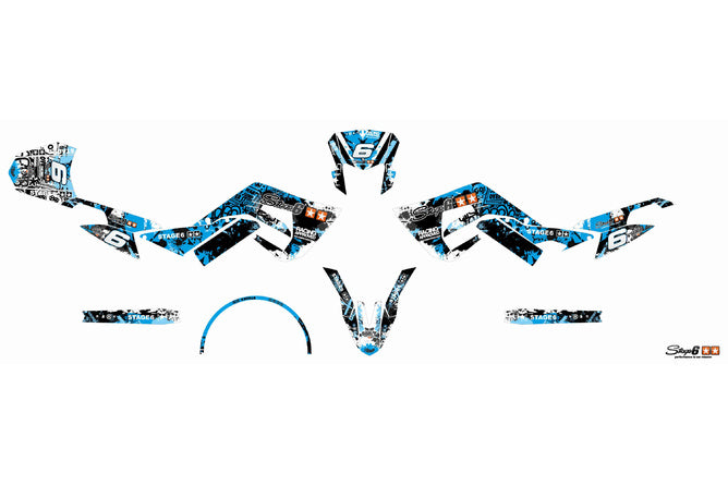 Grafikset Derbi Xtreme 2018 - 2020 blå / svart