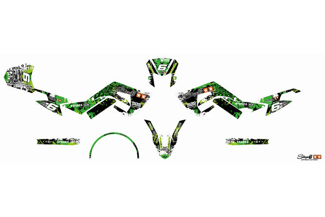 Grafik Kit Derbi Xtreme 2018 - 2020 grön / svart