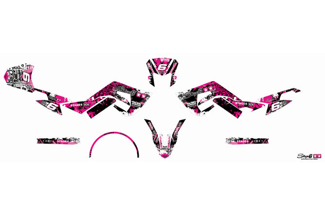Grafik Kit Derbi Xtreme 2018 - 2020 rosa / svart