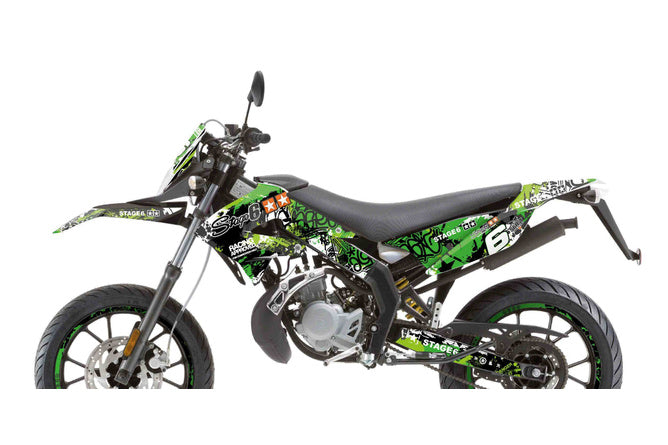 Grafikpaket Derbi Xtreme 2011 - 2017 Stage6 grön / svart