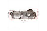 Variator cover GY6 4T 12u0022 silver