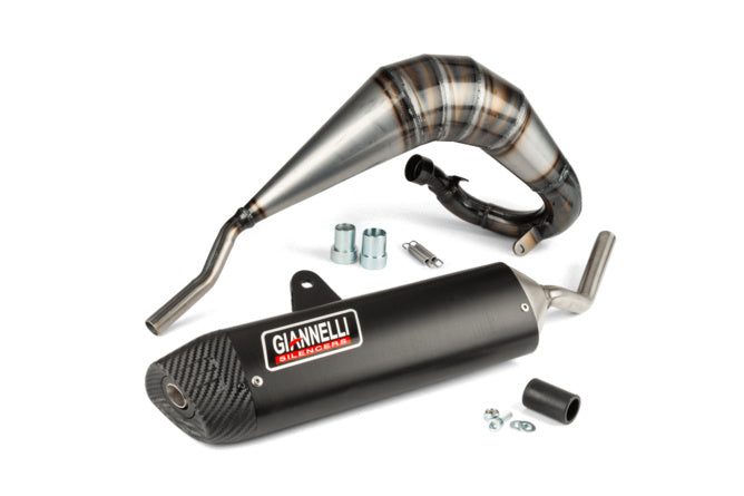 Avgasrör med dämpare Giannelli Enduro svart Fantic Motor XE Euro 5