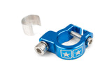 Exhaust Clamp Stage6 Alu CNC Blue