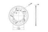 Rear Sprocket steel 53 teeth - 428 Doppler Origin Sherco 50