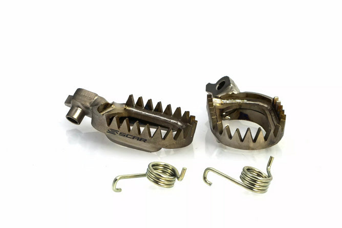 Fotpinnar Yamaha YZF 250 - 450cc Scar anti mud Titanium