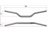 Handlebar Neken 28mm Radical Design L.815mm Orange / Blue
