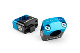 Handlebar Clamps 28mm KRM black / blue