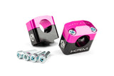 Handlebar Clamps 28mm KRM black / pink