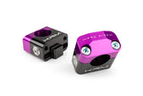 Handlebar Clamps 28mm KRM black / purple