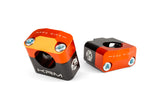 Handlebar Clamps 28mm KRM black / orange