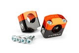 Handlebar Clamps 28mm KRM black / orange