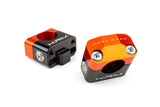Handlebar Clamps 28mm KRM black / orange