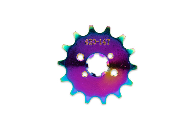Framdrev 14 tänder 420 MotoForce Racing Derbi Neochrome
