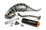 Exhaust Stage6 R/T 70 - 80 high-mount Derbi Black / Orange