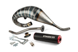 Exhaust Stage6 R/T 70 - 80 high-mount Derbi Black / Red