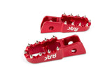 Passenger Footpegs Derbi STR8 CNC Red (Set)