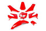 Fairing Kit 8 pcs. red Derbi X-treme before 2011