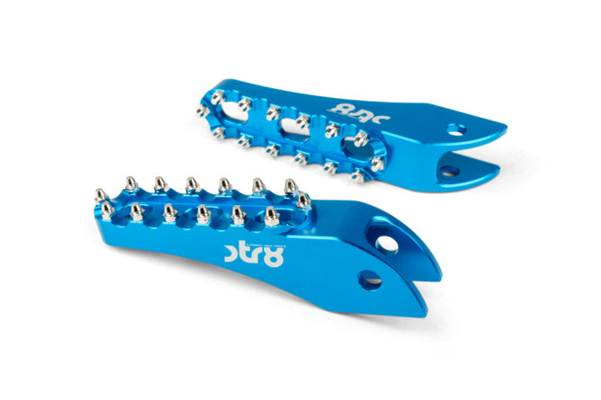 Passagerarfotpinnar Rieju MRT STR8 CNC Blå (Set)