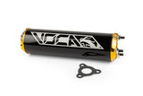 Silencer Voca Alu CNC black / gold