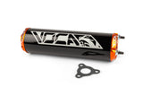 Silencer Voca Alu CNC black / orange