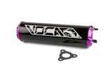 Silencer Voca Alu CNC black / purple