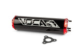 Silencer Voca Alu CNC black / red