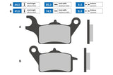Brake Pads front right Polini Original Yamaha Tricity