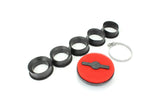 Air Filter extra flat PWK carburetor black / red