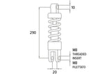 Rear Shock Absorber Polini 290mm MBK / Peugeot mopeds