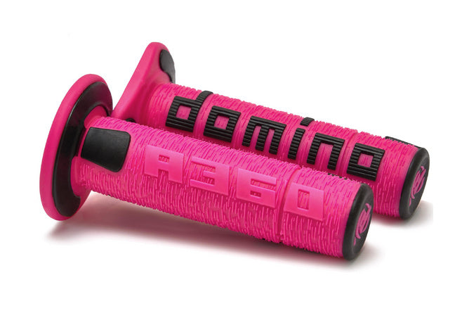 Grips Domino A360 Offroad Rosa / Svart (sluten ände)