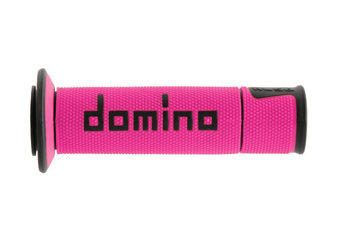 Grips Domino A450 På-Väg Racing Rosa / Svart (öppen ände)