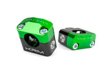 Handlebar Clamps 28mm KRM black / green