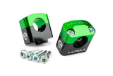 Handlebar Clamps 28mm KRM black / green