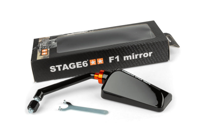 Spegel F1 Stage6 vänster svart