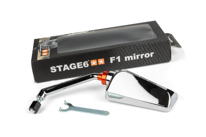 Spegel F1 Stage6 vänster sida krom