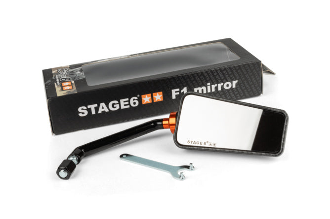 Spegel F1 Stage6 höger sida matt kolfiber